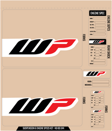 D'COR VISUALS WP Decal Kit - Black 40-80-144