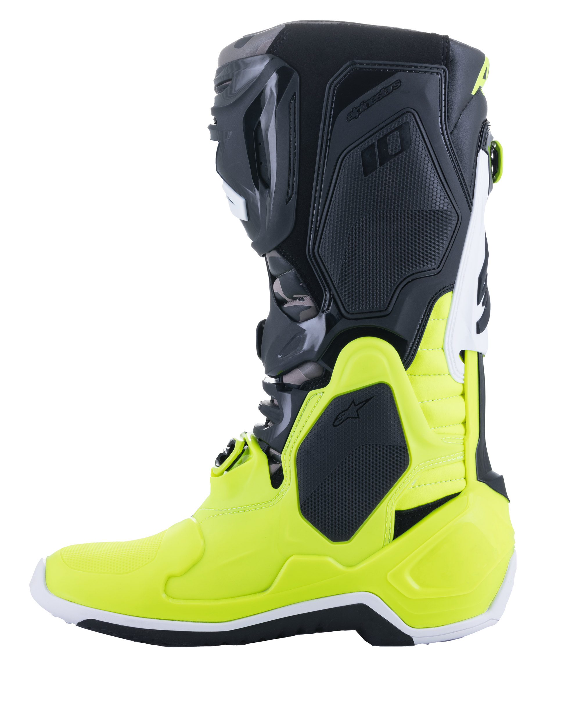 Tech 10 Boot Le Ams21 Black/Yellow Flou/White Sz 11