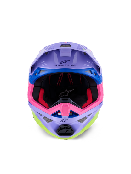 S M10 Jett Lawrence R01 Helmet Purp/Pnk Fluo/Ylw Fluo Gls Lg