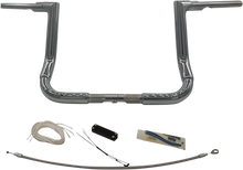 FAT BAGGERS INC. 1-1/2" EZ Install Flat Top Handlebar Kit - 12" - Chrome 609112