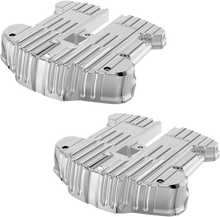 ROUGH CRAFTS Rocker Box Covers - Chrome - Grooved RC-610-001