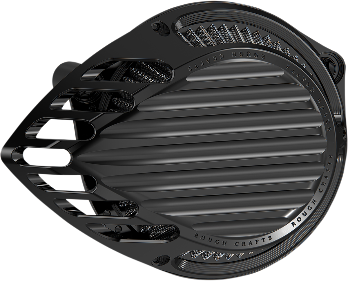ROUGH CRAFTS Finned Air Cleaner - Black RC-600-001