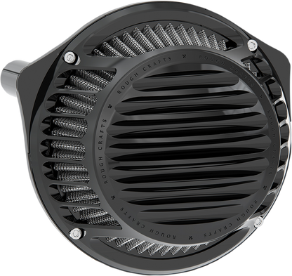 ROUGH CRAFTS Round Air Cleaner - Black RC-600-008