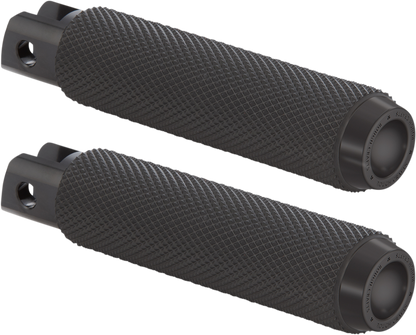 ROUGH CRAFTS Driver Pegs - Black - Knurled RC-400-004