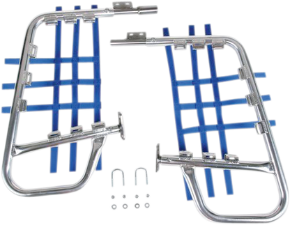 DG PERFORMANCE Nerf Bars - LT250R - Natural/Blue 60-6220