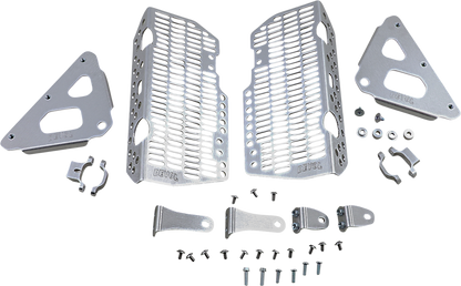 DEVOL Radiator Guards - Brushed Aluminum - Honda 0101-1213