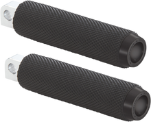 ROUGH CRAFTS Foot Pegs - Male Mount - Knurled - Black RC-400-000