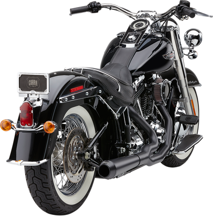 COBRA El Diablo Exhaust - Black - '88-'06 Softail 6485B