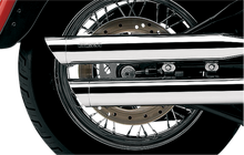 COBRA 3" Slip-On Mufflers - Chrome - '07-'17 FLSTF 6001