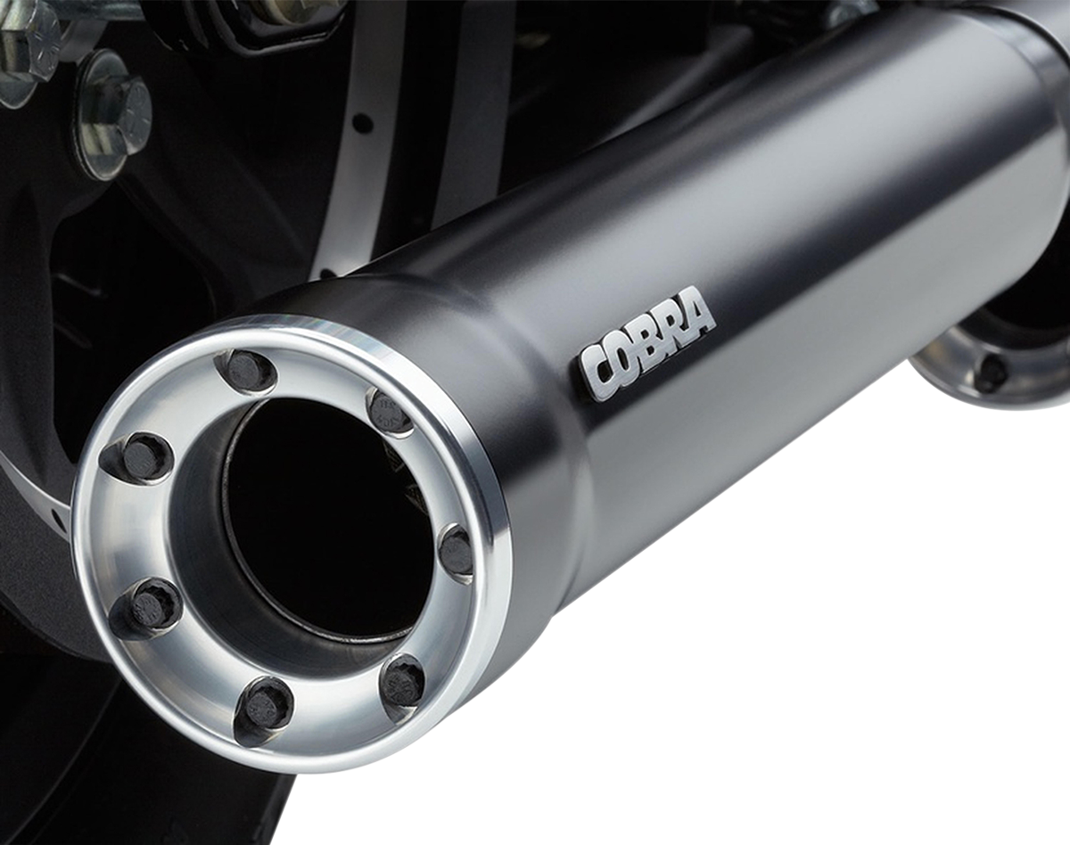 COBRA 3" RPT Mufflers - Black - '04-'13 XL 6080RB