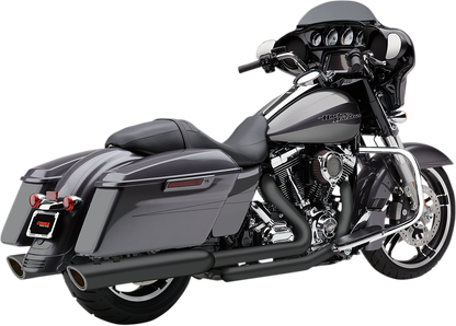 COBRA 909 4" Mufflers - Black - '95-'16 Bagger 6106RB