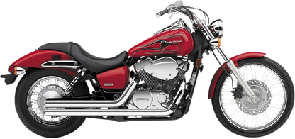 COBRA Streetrod Straight Cut Exhaust System - Chrome 3718T