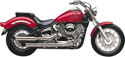 COBRA Slashcut Mufflers - Chrome - V-Star 1100 2167SC