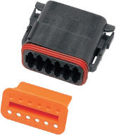 12 Wire Black Deutsch Plug & Wdglck Hd# 72119 94bk