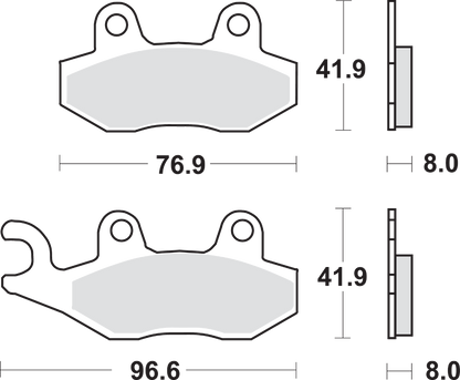 SBS Scooter Brake Pads - Burgman 400