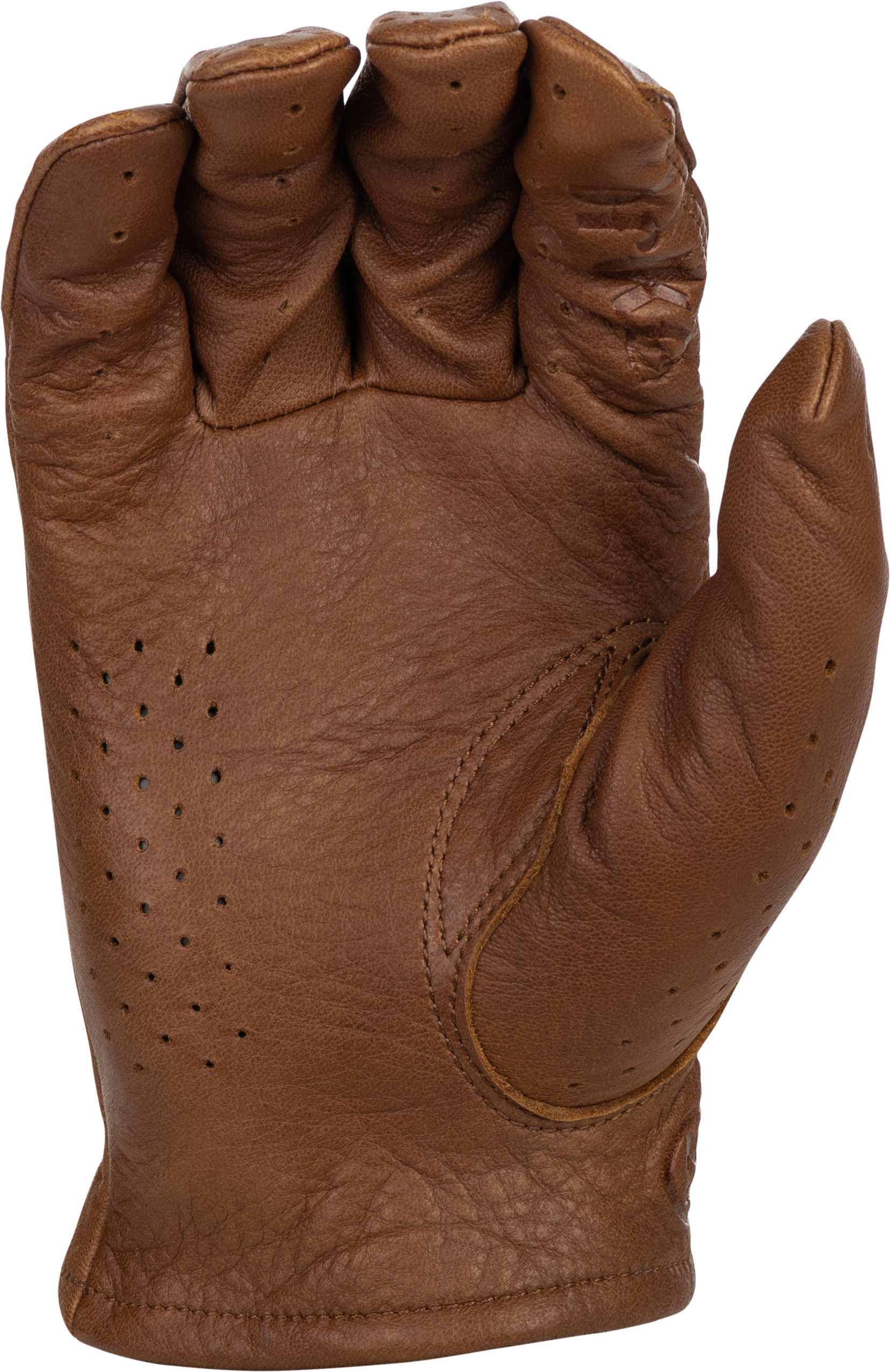 Louie Perforated Gloves Brown Xs
