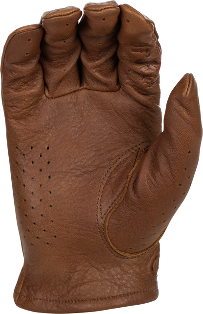 Louie Perforated Gloves Brown Xl