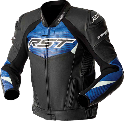 Tractech Evo D3o Jacket Blk/Blue Leather 3x