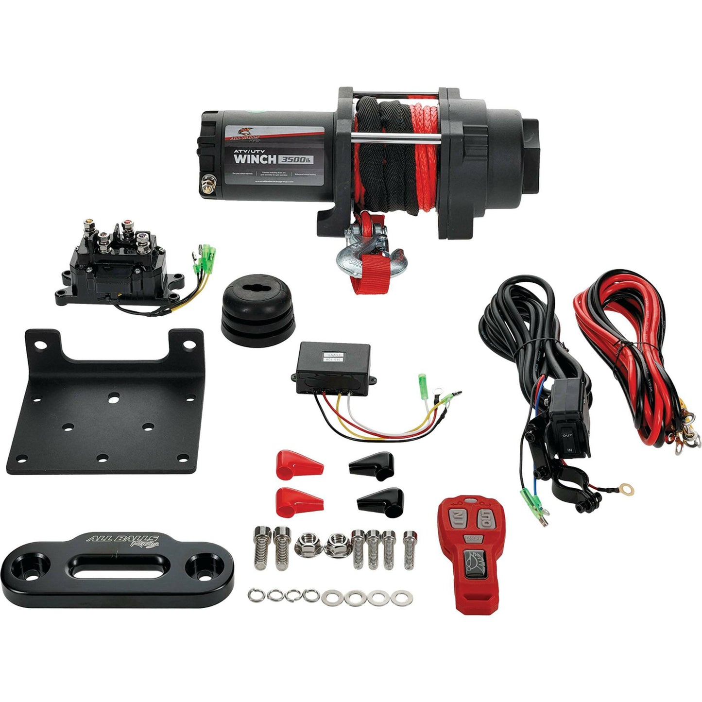 3500lb Synthetic Rope Winch