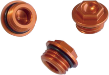 WORKS CONNECTION Aluminum Oil Filler Plug - Orange - Gas Gas/Husqvarna/KTM 24-020