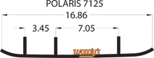 WOODY'S Executive Series™ Flat-Top® Runner - 8.0" - 60° - Polaris WPI-7125