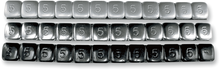 K&L SUPPLY Wheel Weights - Rectangle - Adhesive Stick-On - Chrome - 360 Pack 32-8126