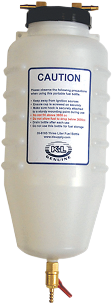 K&L SUPPLY Fuel Injected Rated Fuel Bottle - 3 Liters 35-8165