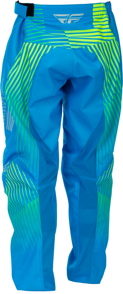 Youth F 16 Pants Blue/Hi Vis Sz 18