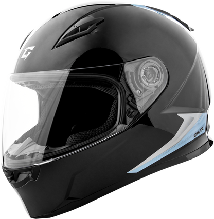 Ff 49 Syth Helmet Black/Silver Blue Sm