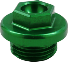 WORKS CONNECTION Oil Fill Plug - Green - Kawasaki/Suzuki 24-198