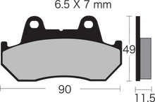 VESRAH Semi-Metallic Brake Pads VD-123/3