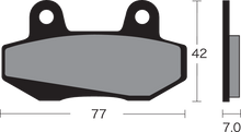 VESRAH Semi-Metallic Brake Pads VD-131