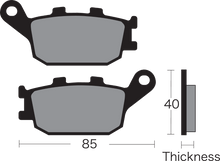 VESRAH Semi-Metallic Brake Pads VD-163