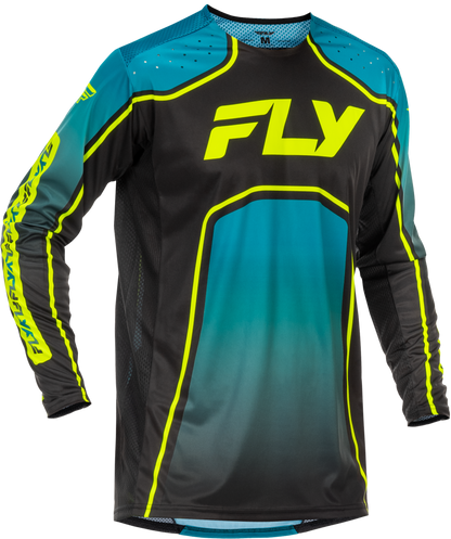 Rayce Bicycle Jersey Teal/Black/Lime Md