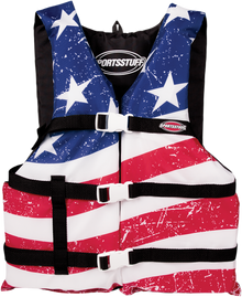 AIRHEAD SPORTS GROUP Stars & Stripes PFD Vest - Red/White/Blue - Large 30098-16-A-US