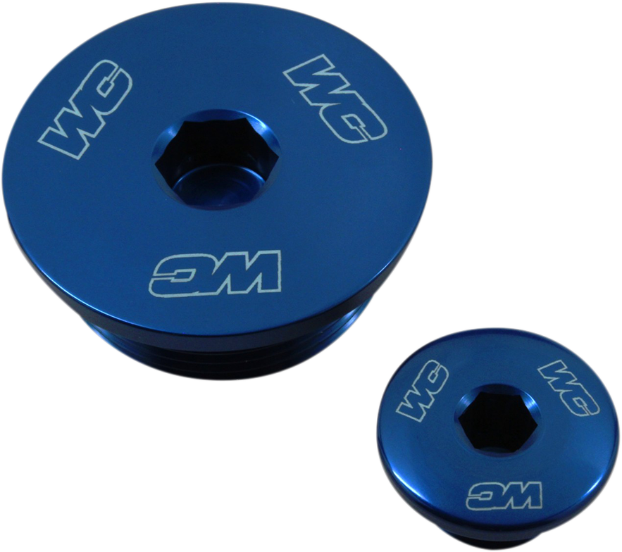 WORKS CONNECTION Engine Plug - Blue - Kawasaki 24-620