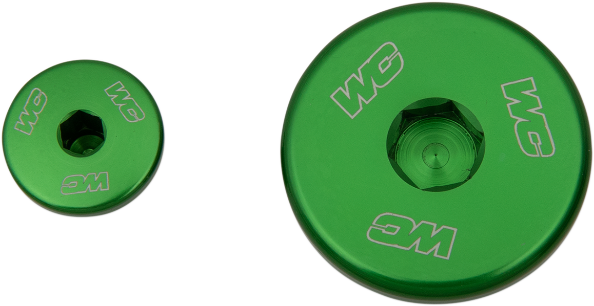 WORKS CONNECTION Engine Plug - Green - Kawasaki 24-623