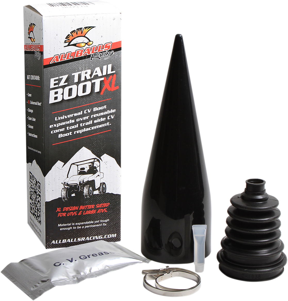 ALL BALLS CV Boot Kit - EZ Trail - XL - with Cone Tool - Universal 19-5038