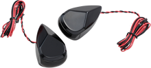 ALLOY ART Turn Signal - Black - Smoke/Red MRL-2B