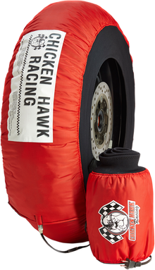 CHICKEN HAWK RACING Tire Warmers - Standard - Red - 250GP - Pair PRIV-STD-S/M
