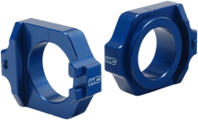 WORKS CONNECTION Elite Axle Block - Blue - Honda 17-200