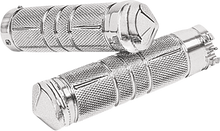 ACCUTRONIX Knurled Diamond Custom Grips - Chrome GR100-SKIC