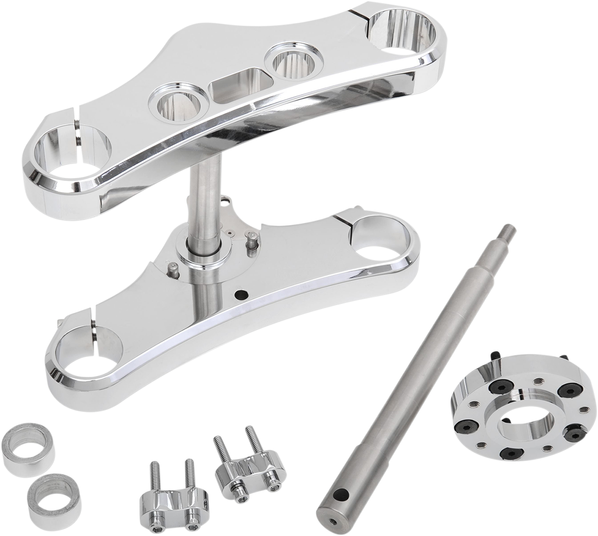 ACCUTRONIX Triple Tree - 49 mm - Chrome - 5° Rake TWD549-ESCK8
