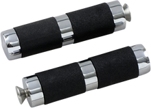 ACCUTRONIX Toe Peg - with Rubber - Chrome/Black PT120-SRC