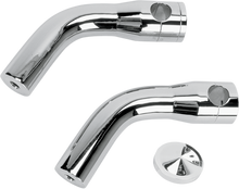 ACCUTRONIX Elite Custom Billet Aluminum Risers - Pullback - 6" - Chrome HRP1356-C