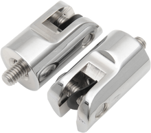 ACCUTRONIX Rear Foot Peg Mounts - Silver - 3/8"-16 FPMT500-C