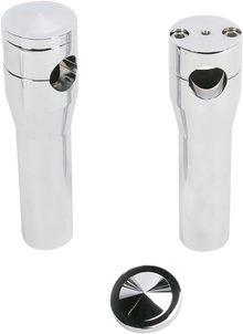 ACCUTRONIX Elite Custom Billet Aluminum Risers - Springer - 6" - Chrome HRS1356-C