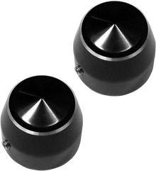 ACCUTRONIX Axle Caps - Elite - Black - 1" - Pair TAC101-EN
