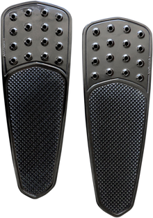 ACCUTRONIX Front Floorboards - Extended - Black - Knurled - Teardrop - FL FBF01-KDTB