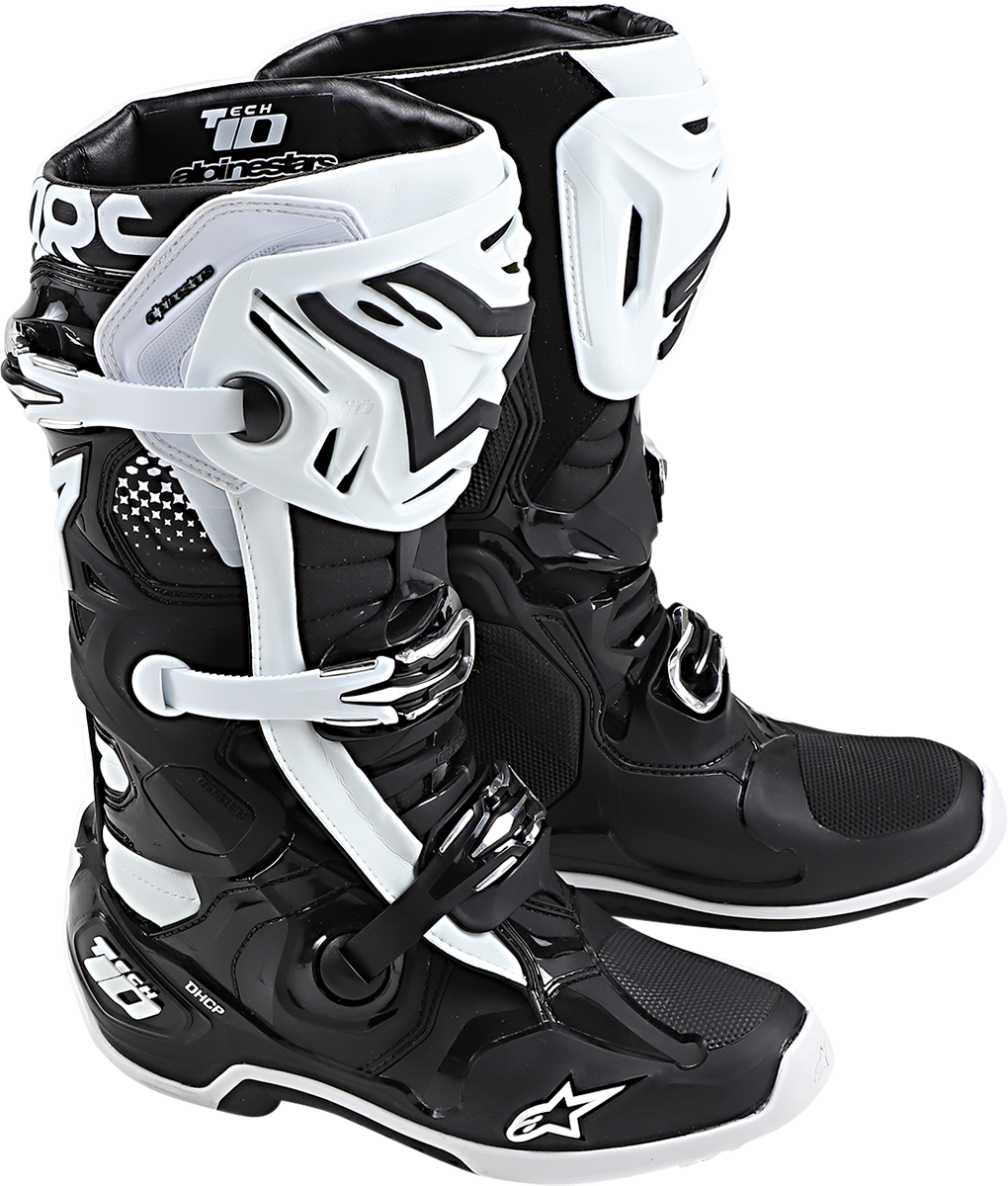 ALPINESTARS Tech 10 Boots - Black/White - US 9 / EU 43 2010020-12-9